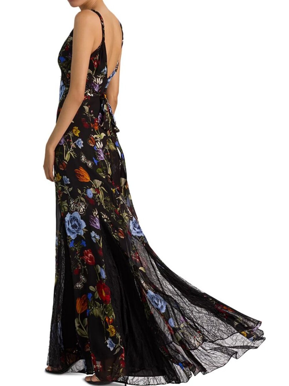 Alice and Olivia Nisa Cutaway Twist Strap Evening Gown - Picture 4 of 5